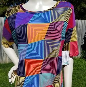 Multi-Color Lularoe Gigi fits like snug Large